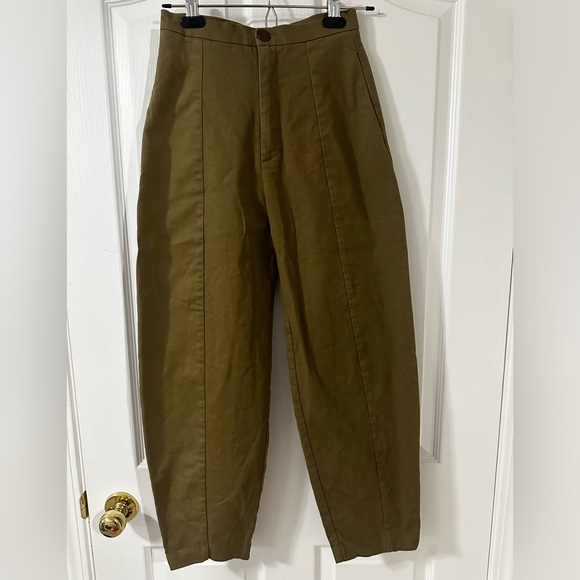 Olive Green Zara Pants - Picture 1 of 3
